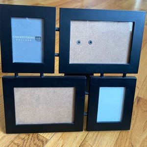 Black multi pic frame: fits 2: 3x4 and 2: 3x2 photos!